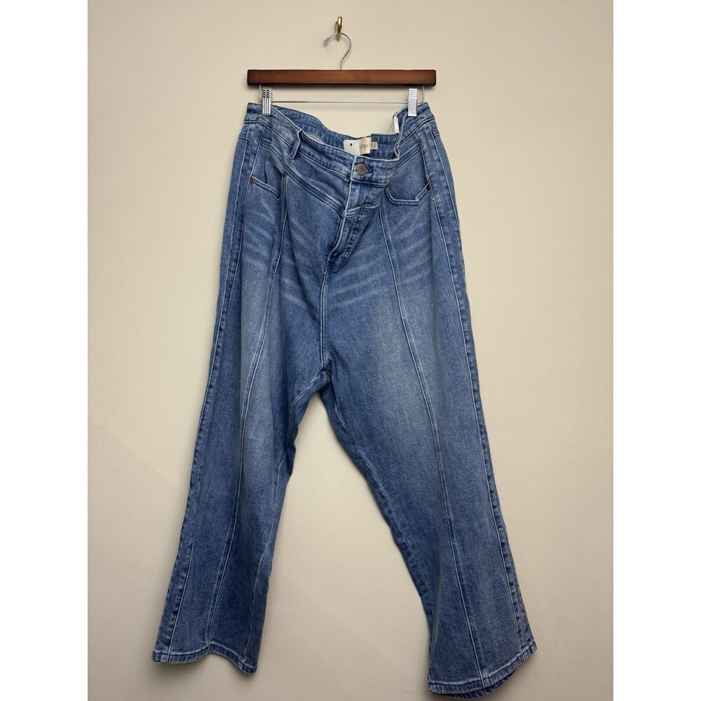 Soft Surroundings Womens Plus Size 24 W Jeans Straight Leg Crop Cotton Stretch